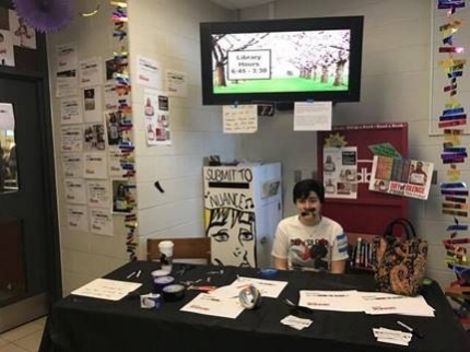 Youth Committee, Syd, on Day of Silence at their high school.